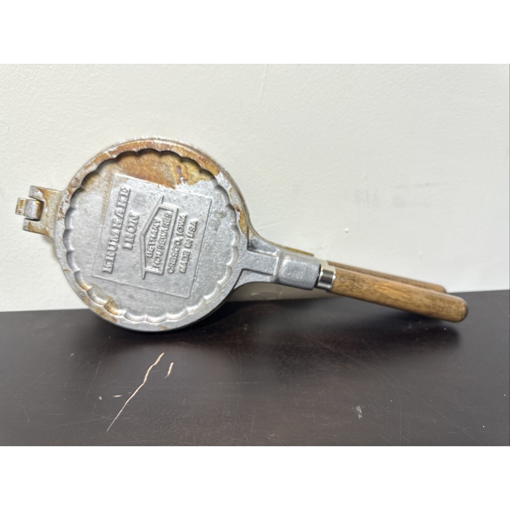 Vintage Bethany Housewares Krumkake Iron Cresco Iowa 13"